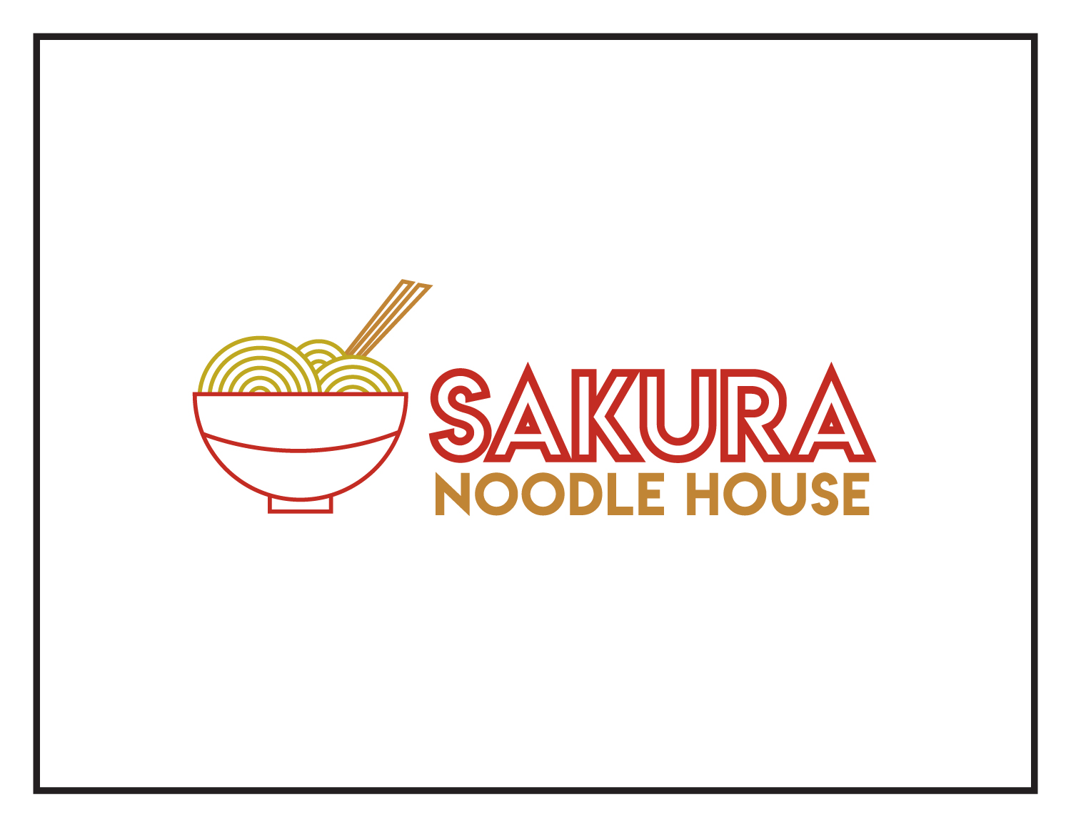 Logo Concept: Sakura Noodle House
